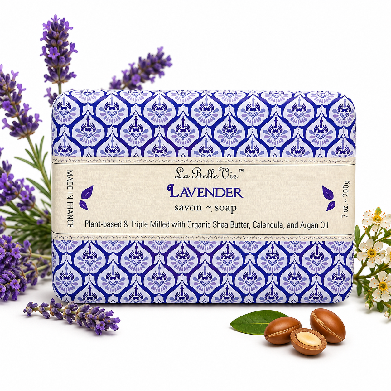 La Belle Vie Lavender Triple Milled Soap – 7 oz